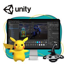 Мир игр на Unity 2D на популярном движке + AI-помощники - КИБЕРшкола программирования для детей, компьютерные курсы для школьников, начинающих и подростков - KIBERone г. Канск