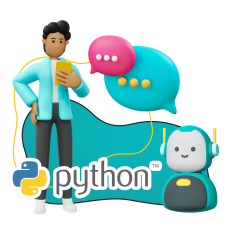 Умный чат-бот на Python - КИБЕРшкола программирования для детей, компьютерные курсы для школьников, начинающих и подростков - KIBERone г. Канск