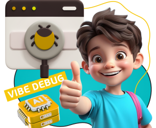 Тестирование & Vibe Debug. Охотники за багами - КИБЕРшкола программирования для детей, компьютерные курсы для школьников, начинающих и подростков - KIBERone г. Канск